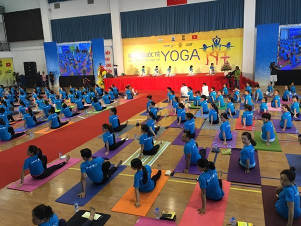 Danang et Ho Chi Minh-ville répondent à la Journée mondiale du yoga - ảnh 2